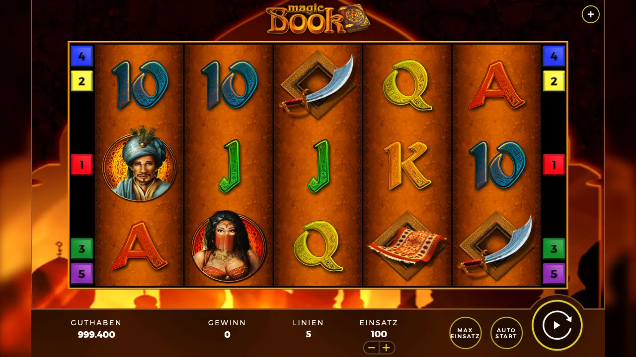 Magic Book Demo-Spielansicht 2 für den Interwetten Test