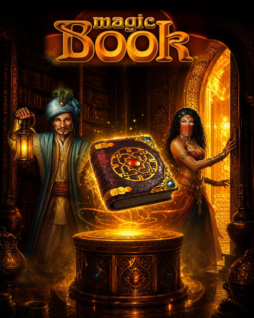 Magic Book Spieloberfläche bei Interwetten